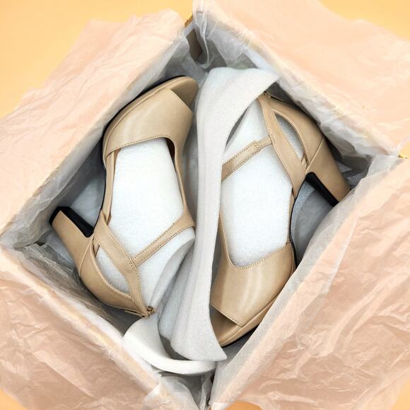 Easy Street Women Pearl Vegan Leather Open Toe Dress Heel Sandals Size US 9M - Picture 3 of 7